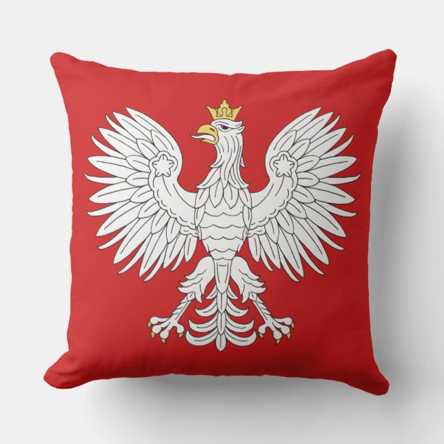 Polish Eagle Outdoor Pillow (Front)