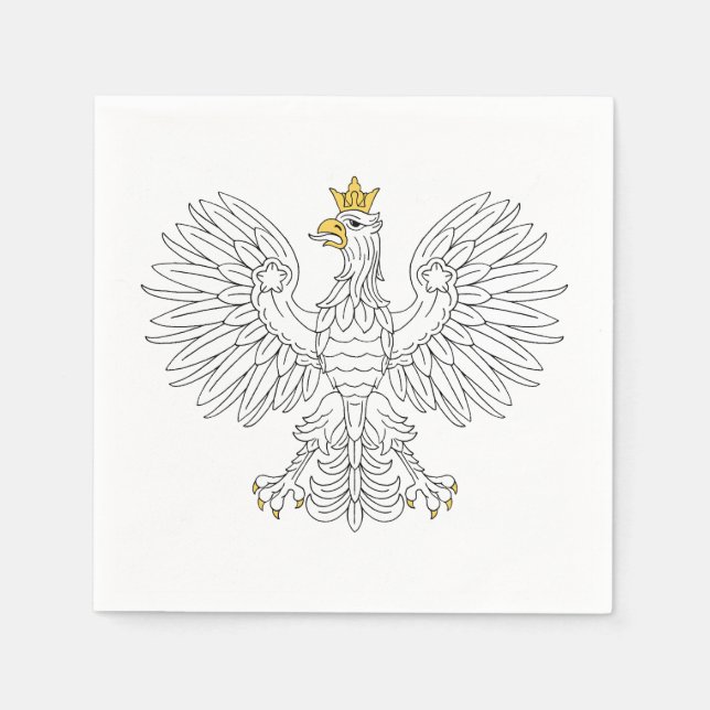 Polish Eagle Paper Napkins (Front)