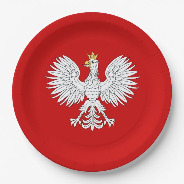 Polish Eagle Paper Plates (Front)