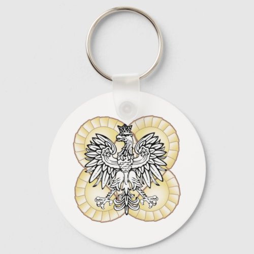 Polish Eagle Pierogi Keychain