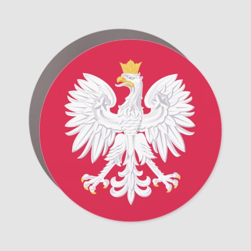 Polish Eagle Poland Car Magnet
