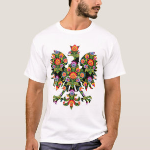Polish Eagle Poland Wycinanki Emblem, Polish Folk T-Shirt