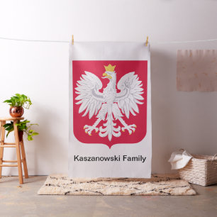 Polish Eagle 🦅 Polski Poland Red Crest Fabric