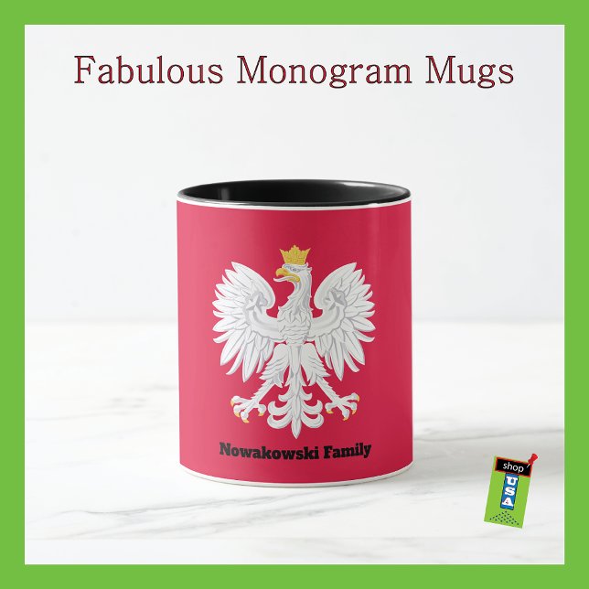 Polish Eagle 🦅 Polski Poland Red Crest Mug (Creator Uploaded)