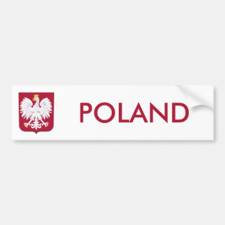Polish Eagle Red Shield Bumper Sticker