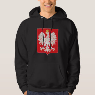 Polish Eagle Red Shield Hoodie