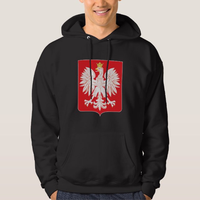 Polish Eagle Red Shield Hoodie (Front)