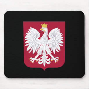 Polish Eagle Red Shield Mouse Pad