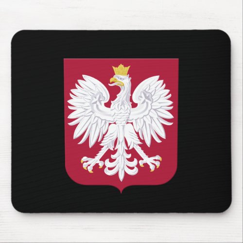Polish Eagle Red Shield Mouse Pad