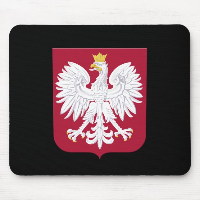 Polish Eagle Red Shield Mouse Pad (Front)