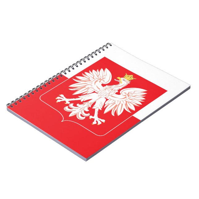 Polish Eagle Red Shield Notebook (Left Side)
