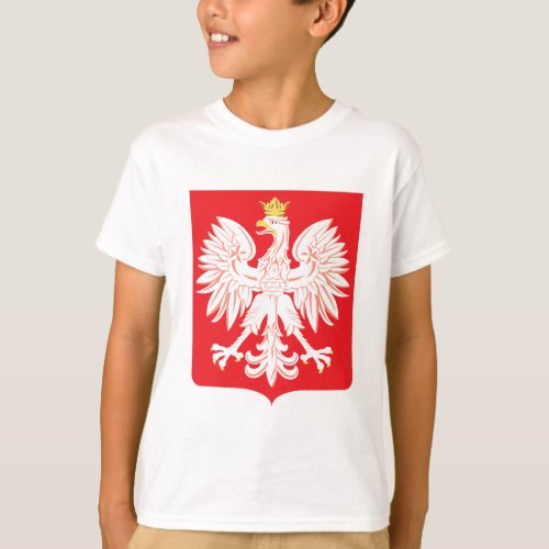 Polish Eagle Red Shield T_Shirt