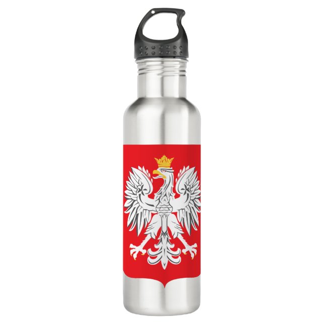 Polish-Eagle Stainless Steel Water Bottle (Front)