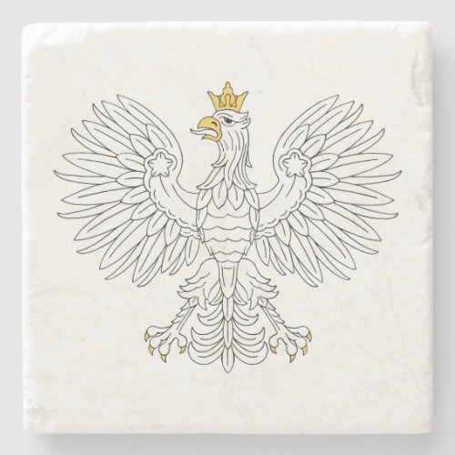 Polish Eagle Stone Coaster