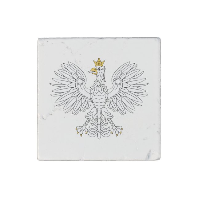Polish Eagle Stone Magnet (Front)