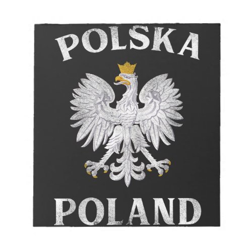Polish Eagle T Poland Coat Of Arms Polska Notepad
