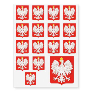 POLISH EAGLE TEMPORARY TATTOOS