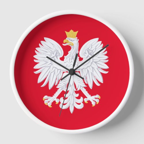 Polish Eagle Wall Clock