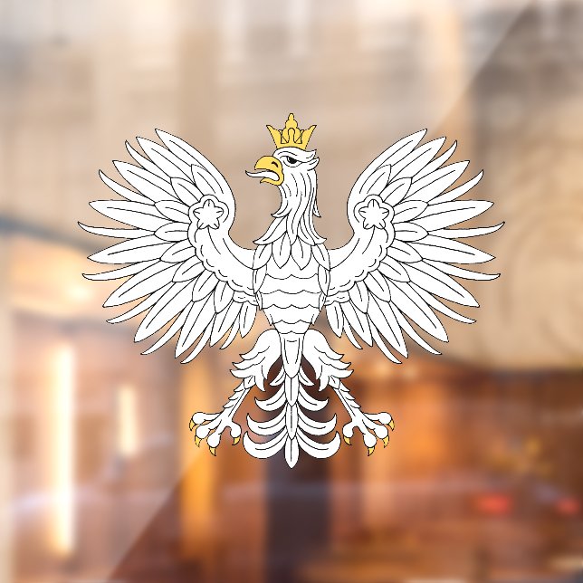 Polish Eagle Window Cling (Sheet 2)