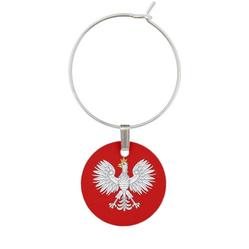 Polish Eagle Wine Charm