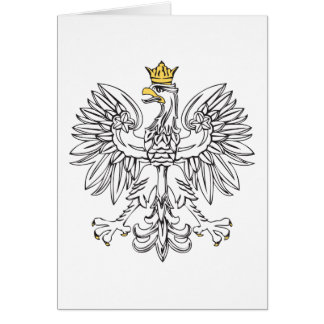 Polish Eagle With Gold Crown Cards