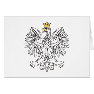 Polish Eagle With Gold Crown Cards