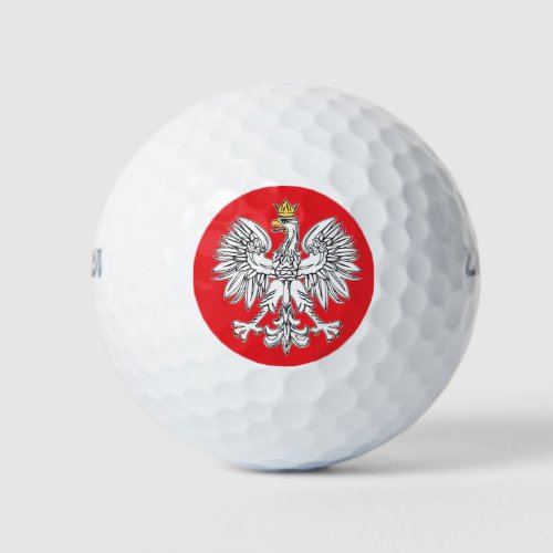 Polish Eagle With Gold Crown Golf Balls