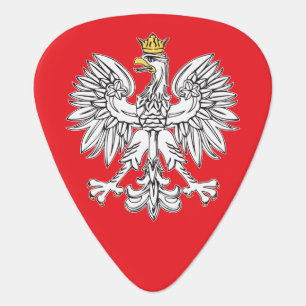 Polish Eagle With Gold Crown Guitar Pick