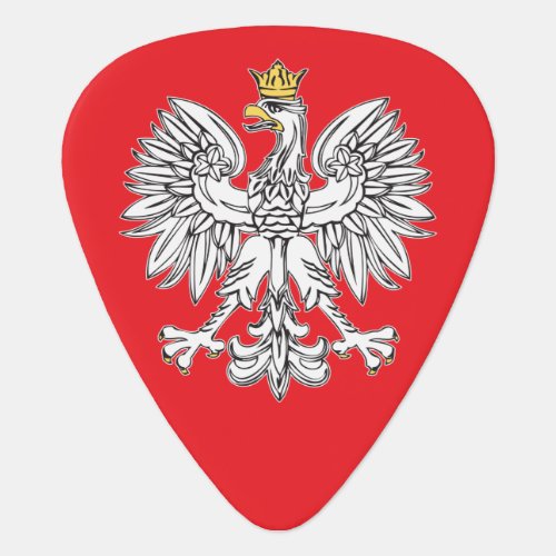 Polish Eagle With Gold Crown Guitar Pick