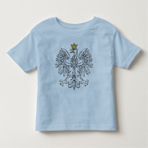 Polish Eagle With Gold Crown Kids Toddler T_shirt