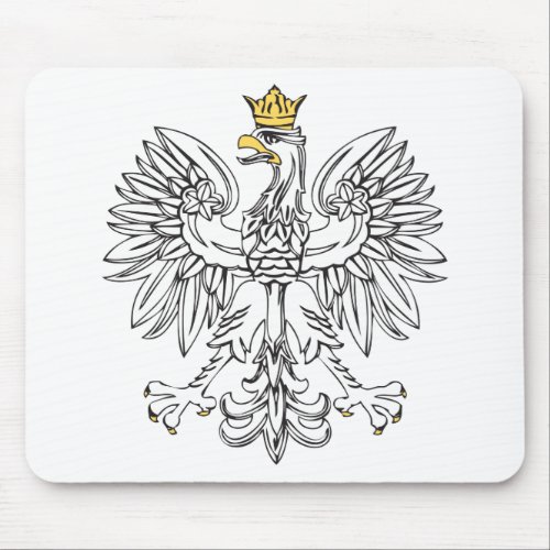 Polish Eagle With Gold Crown Mouse Pad
