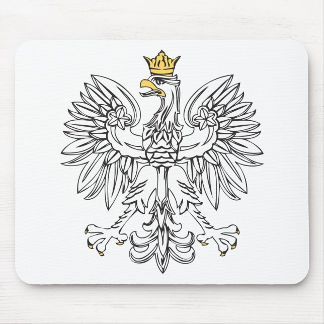 Polish Eagle With Gold Crown Mouse Pad (Front)