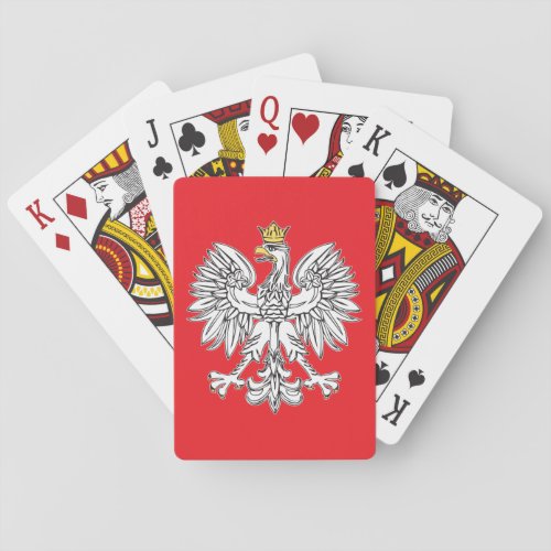 Polish Eagle With Gold Crown Playing Cards Poker Cards