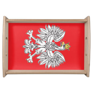 Polish Eagle With Gold Crown Serving Tray