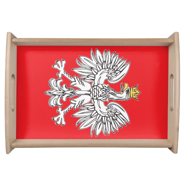 Polish Eagle With Gold Crown Serving Tray (Front)