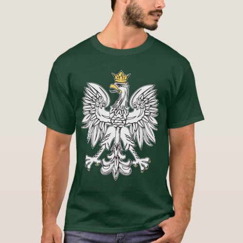 Polish Eagle With Gold Crown T_Shirt
