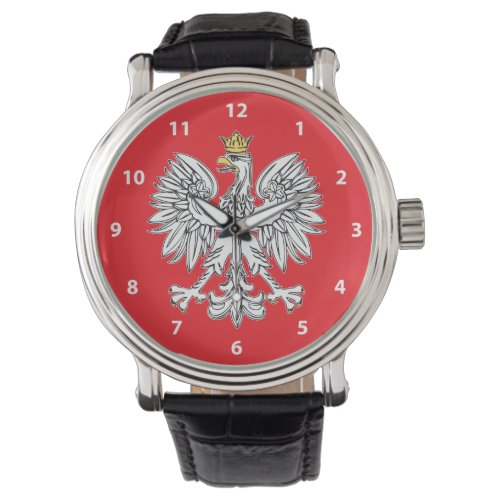 Polish Eagle With Gold Crown Watch