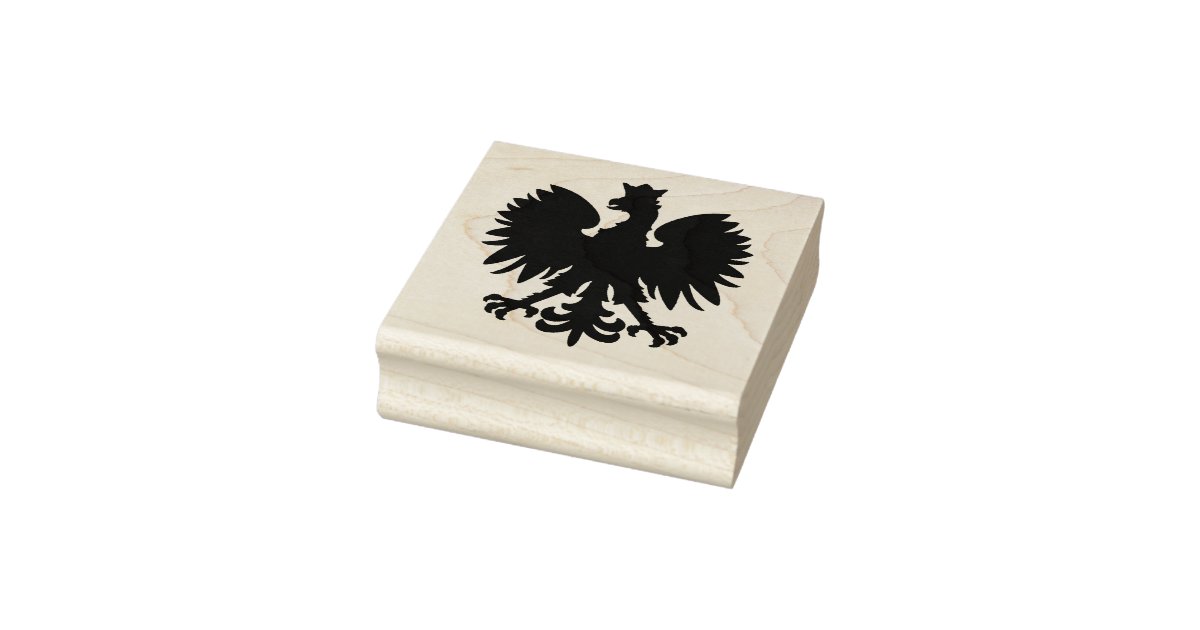 Polish Eagle Wood Stamp