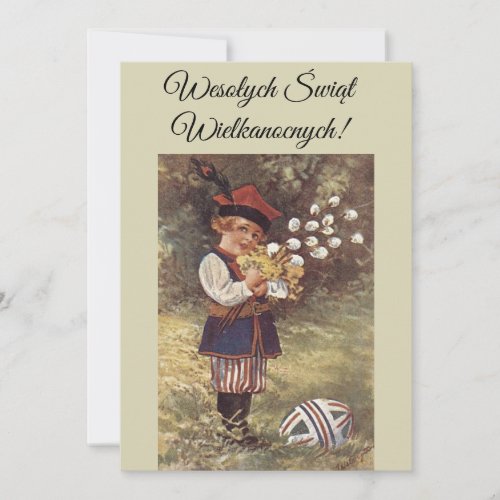 Polish Easter Greetings Wesolych Swiat Invitation