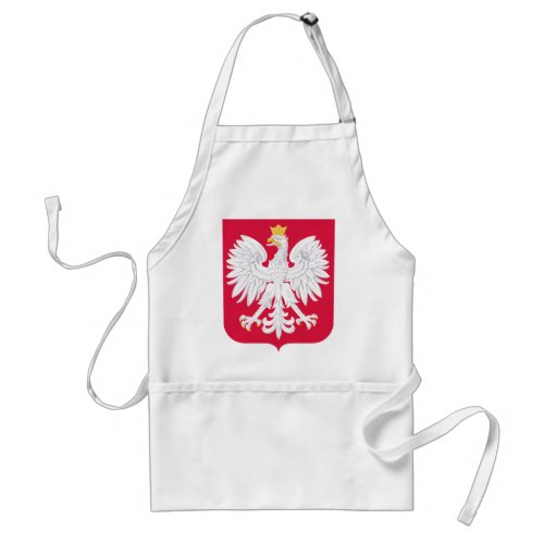 Polish Emblem _ Poland Shield _ Polska Herb Polski Adult Apron