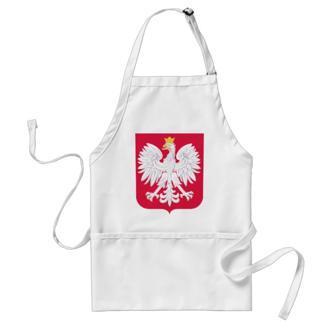 Polish Emblem - Poland Shield - Polska Herb Polski Adult Apron (Front)