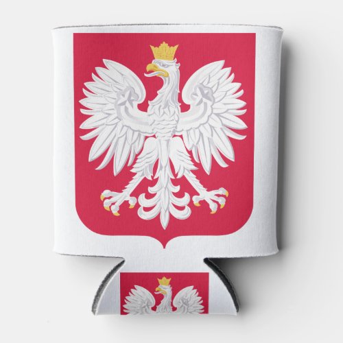 Polish Emblem _ Poland Shield _ Polska Herb Polski Can Cooler