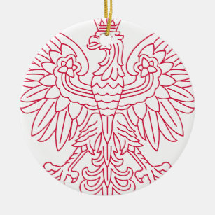 Polish Emblem - Poland Shield - Polska Herb Polski Ceramic Ornament