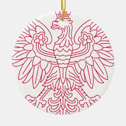 Polish Emblem _ Poland Shield _ Polska Herb Polski Ceramic Ornament