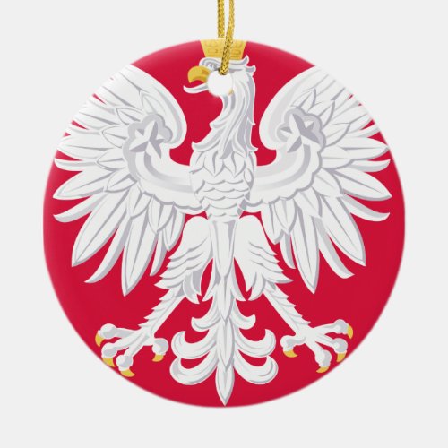 Polish Emblem _ Poland Shield _ Polska Herb Polski Ceramic Ornament