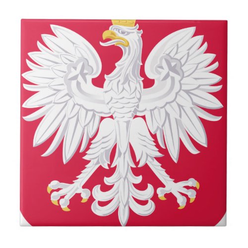 Polish Emblem _ Poland Shield _ Polska Herb Polski Ceramic Tile