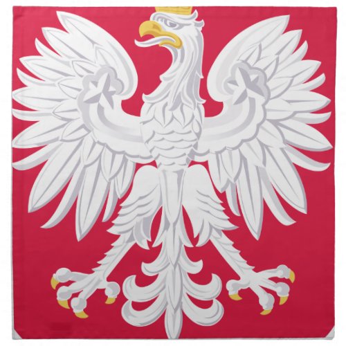 Polish Emblem _ Poland Shield _ Polska Herb Polski Cloth Napkin