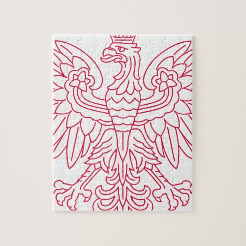Polish Emblem _ Poland Shield _ Polska Herb Polski Jigsaw Puzzle