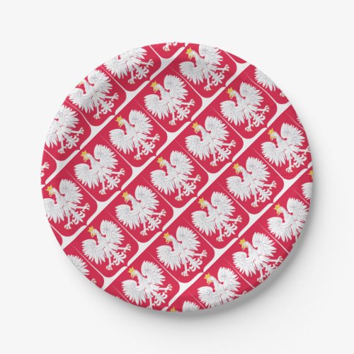 Polish Emblem _ Poland Shield _ Polska Herb Polski Paper Plates