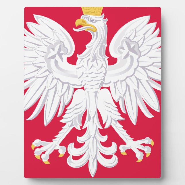 Polish Emblem - Poland Shield - Polska Herb Polski Plaque (Front)